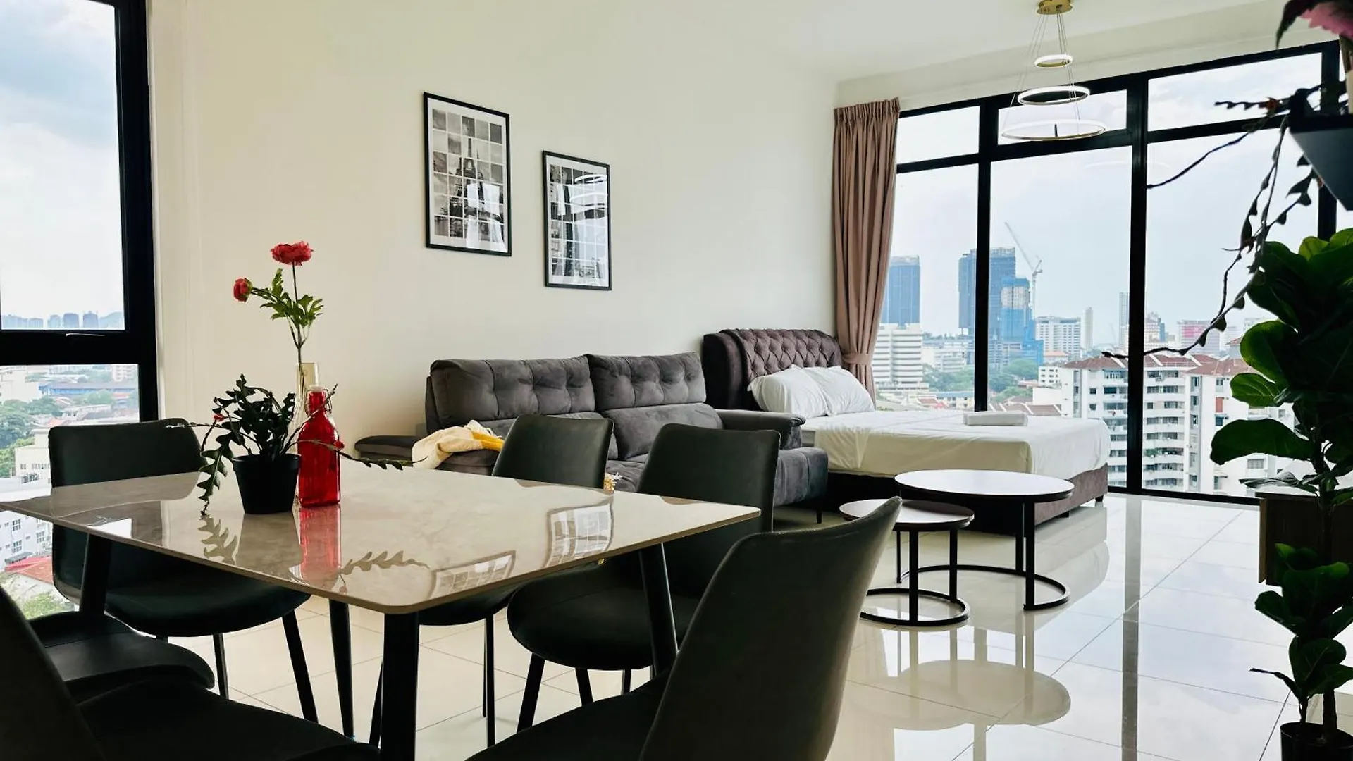 Apartment New Georgetown Instagramable 2Br Homestay For 10Pax 无敌美景两房民宿 Beacon Executive Suite